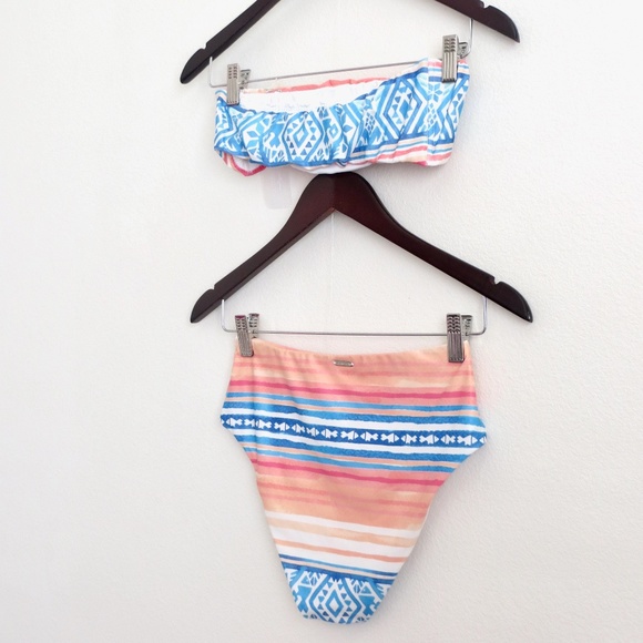 NEW! Kenny Flowers THE PALMILLA Bandeau Bikini Top & Bikini Bottom Set SZ M - Picture 12 of 15